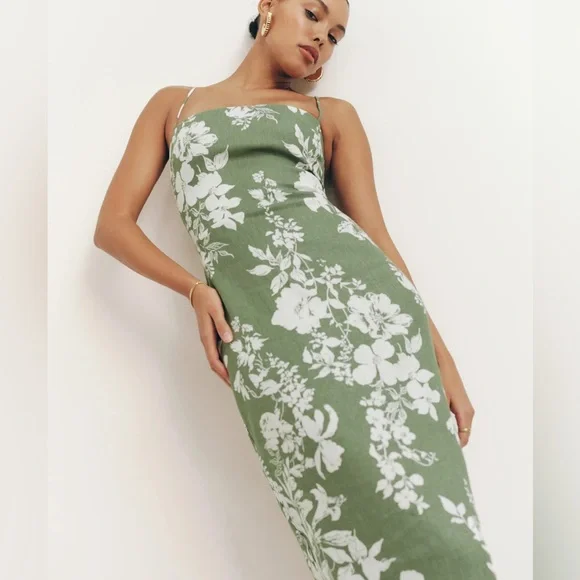 REFORMATION Frankie Linen Dress - Picture 8 of 17